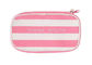 Stripe Makeup Brush Bag Pencil Case Traveler Accessory Pouch Purse Cosmetic Storage Student Stationery Zipper Wallet