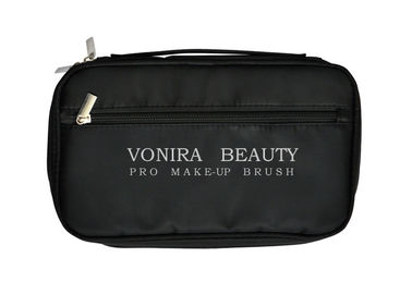 Professional Multifunction Makeup Brush Zipper Bag Folio Case Cosmetic Handbag