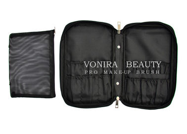 23 छेद बड़ी क्षमता उच्च गुणवत्ता मेकअप ब्रश बैग कॉस्मेटिक धारक मामला काला