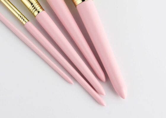 वोनिरा ब्यूटी एंगल्ड बफर फाउंडेशन ब्रश वेगन क्रूरता मुक्त टैक्लोन सिंथेटिक बाल और पुनर्नवीनीकरण योग्य बर्क लकड़ी के हैंडल के साथ