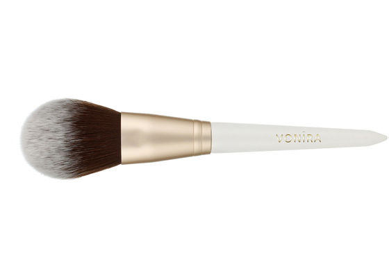 सर्वोत्तम सेबल हेयर और नेचर एबोनी वुड हैंडल के साथ कस्टम लक्जरी ओवल मेकअप ब्रश